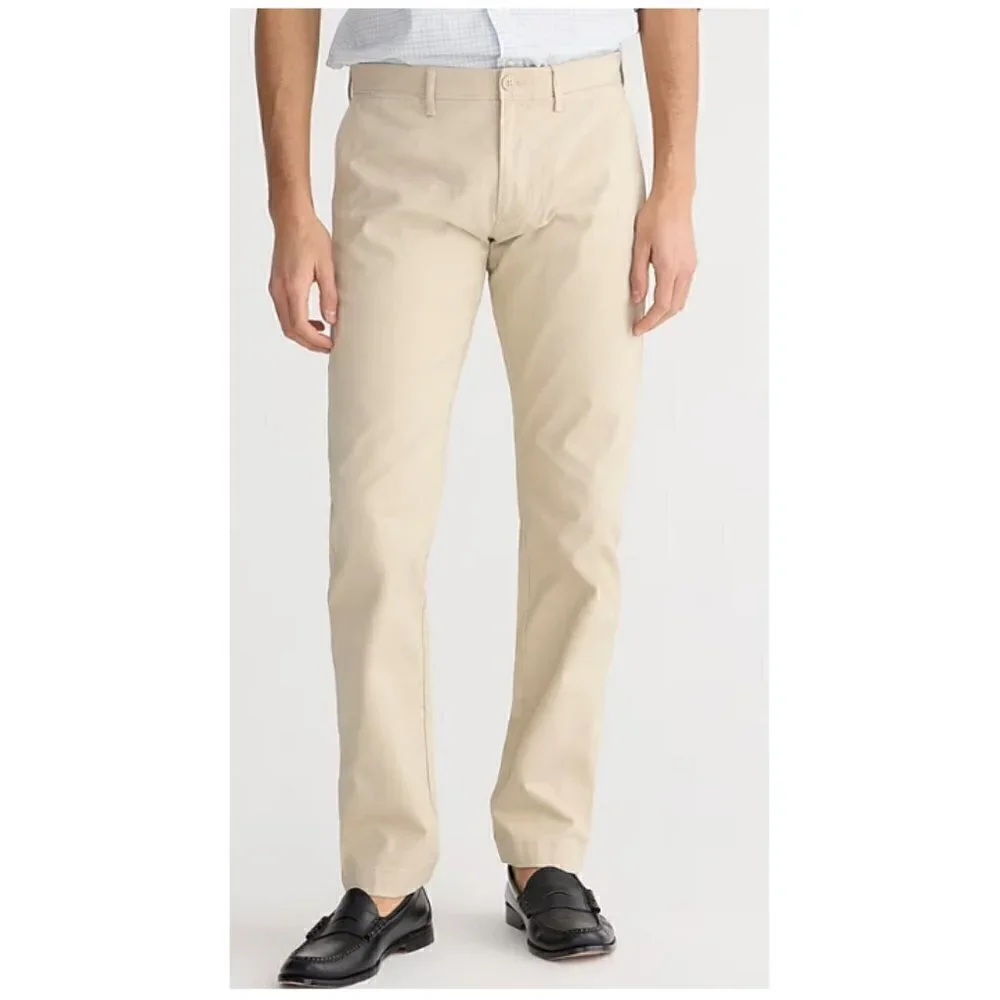 J. Crew Men's 484 Slim Fit Stretch Chino Pants Weathered Chino Size 30x32 NWT